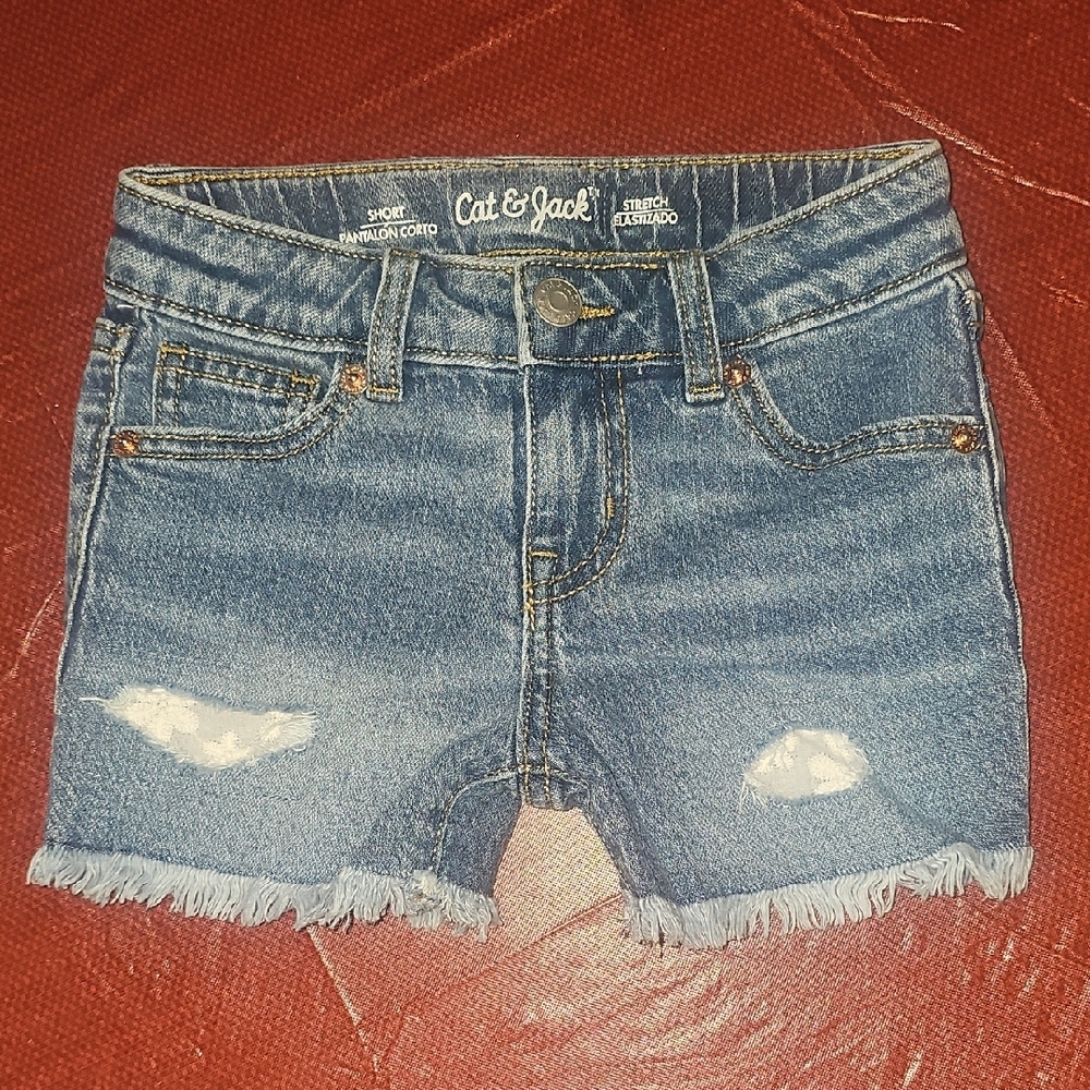 Cat & Jack Blue Denim Cut-Off Shorts